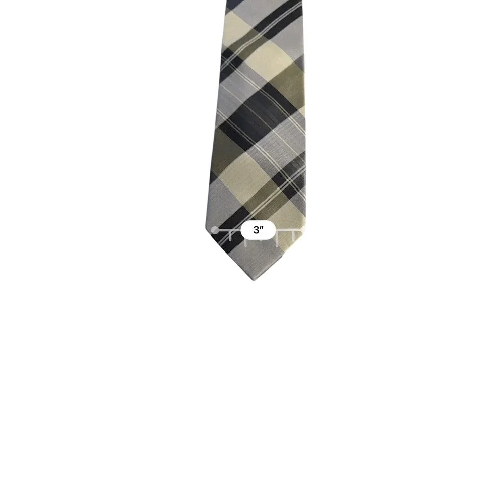 Kenneth Cole Reaction Men's 100% Silk Tie‎ - 56L 3.0W Multi Color Subtle EUC